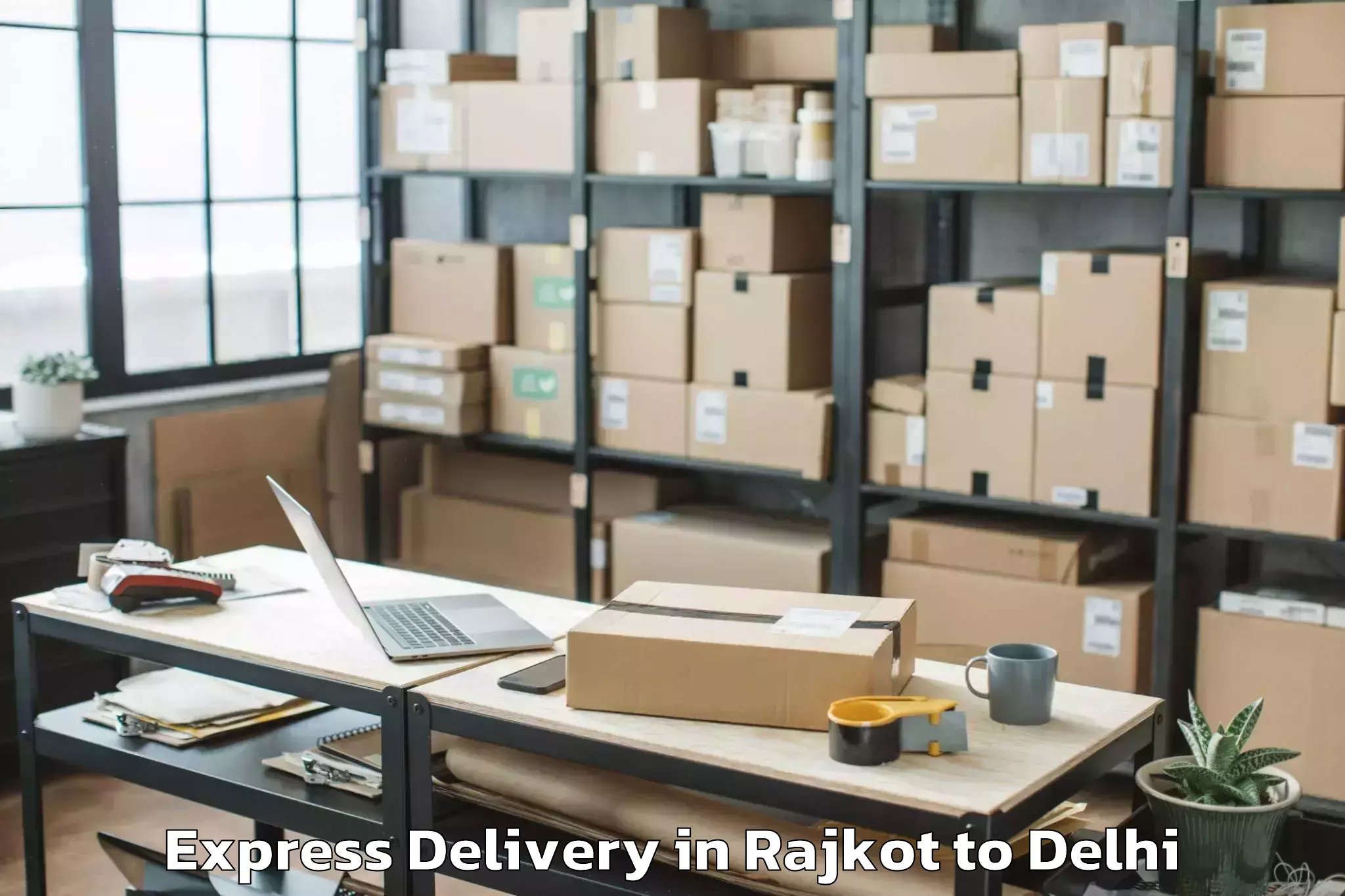 Affordable Rajkot to Parsvnath Mall Inderlok Express Delivery